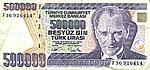 500 000 trkische Lira
