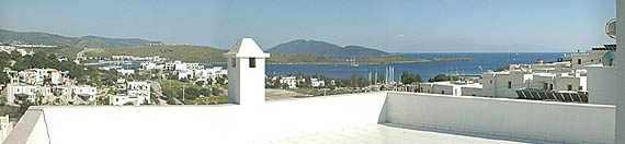 panoramic view from roof terrace